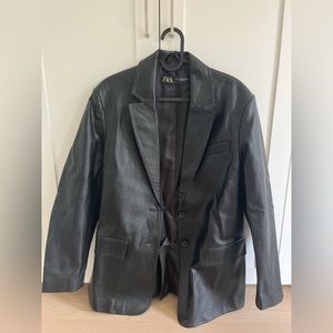 Leather Blazer